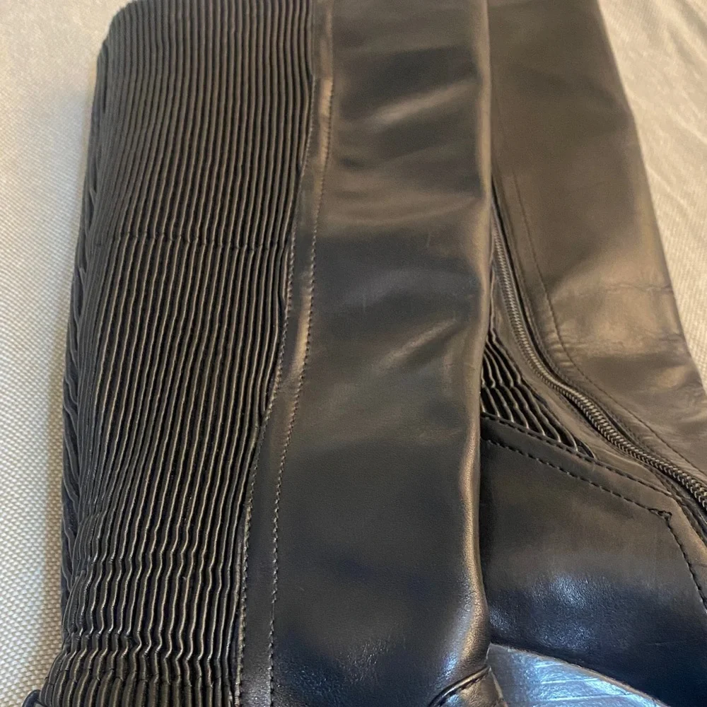 Rudsak Black Wedge Knee-High Boots - Picture 2 of 4